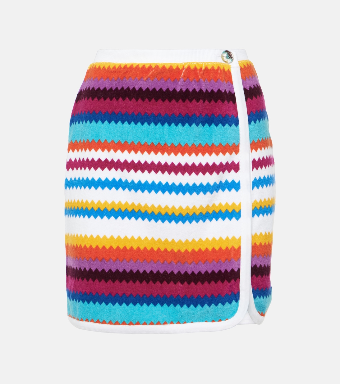 Striped knitted cotton-blend miniskirt | Missoni Mare