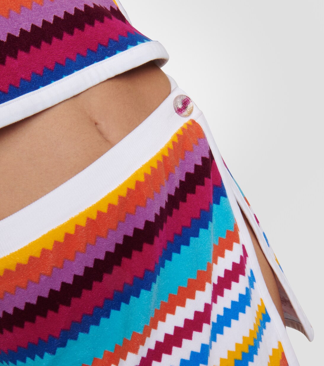 Striped knitted cotton-blend miniskirt | Missoni Mare