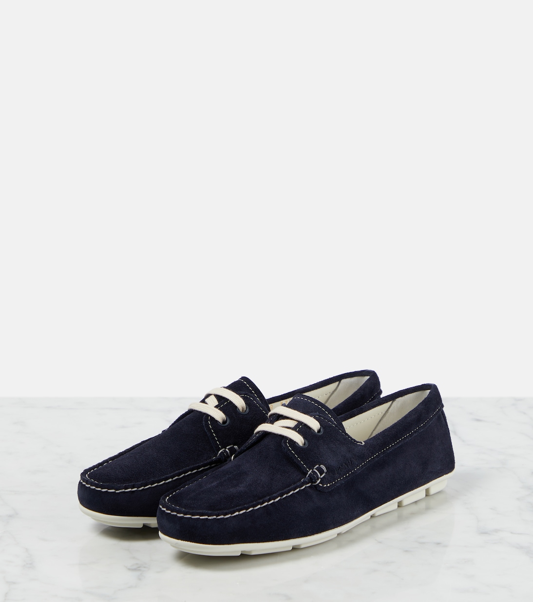 Mokassins aus Veloursleder | Prada