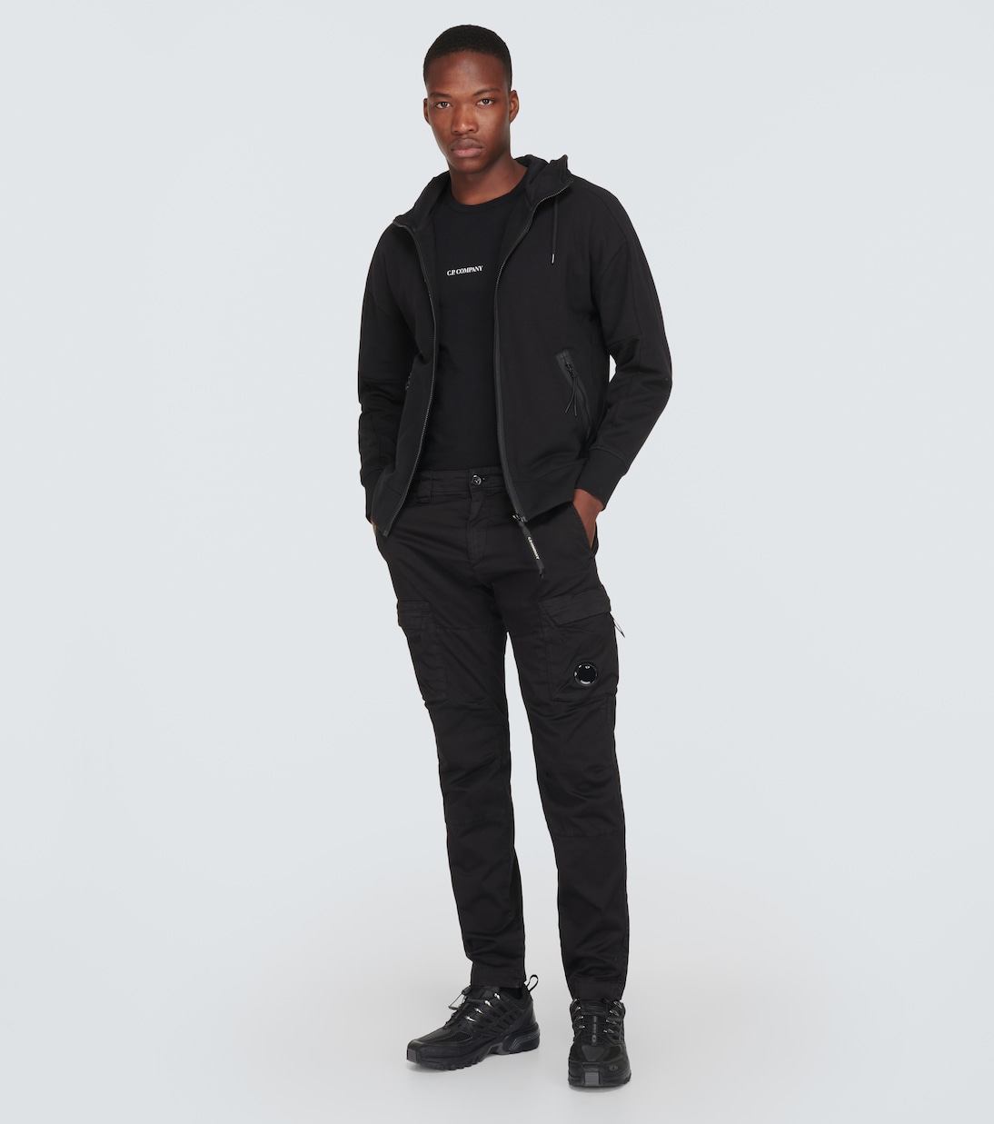 Goggle cotton fleece hoodie | C.P. Company