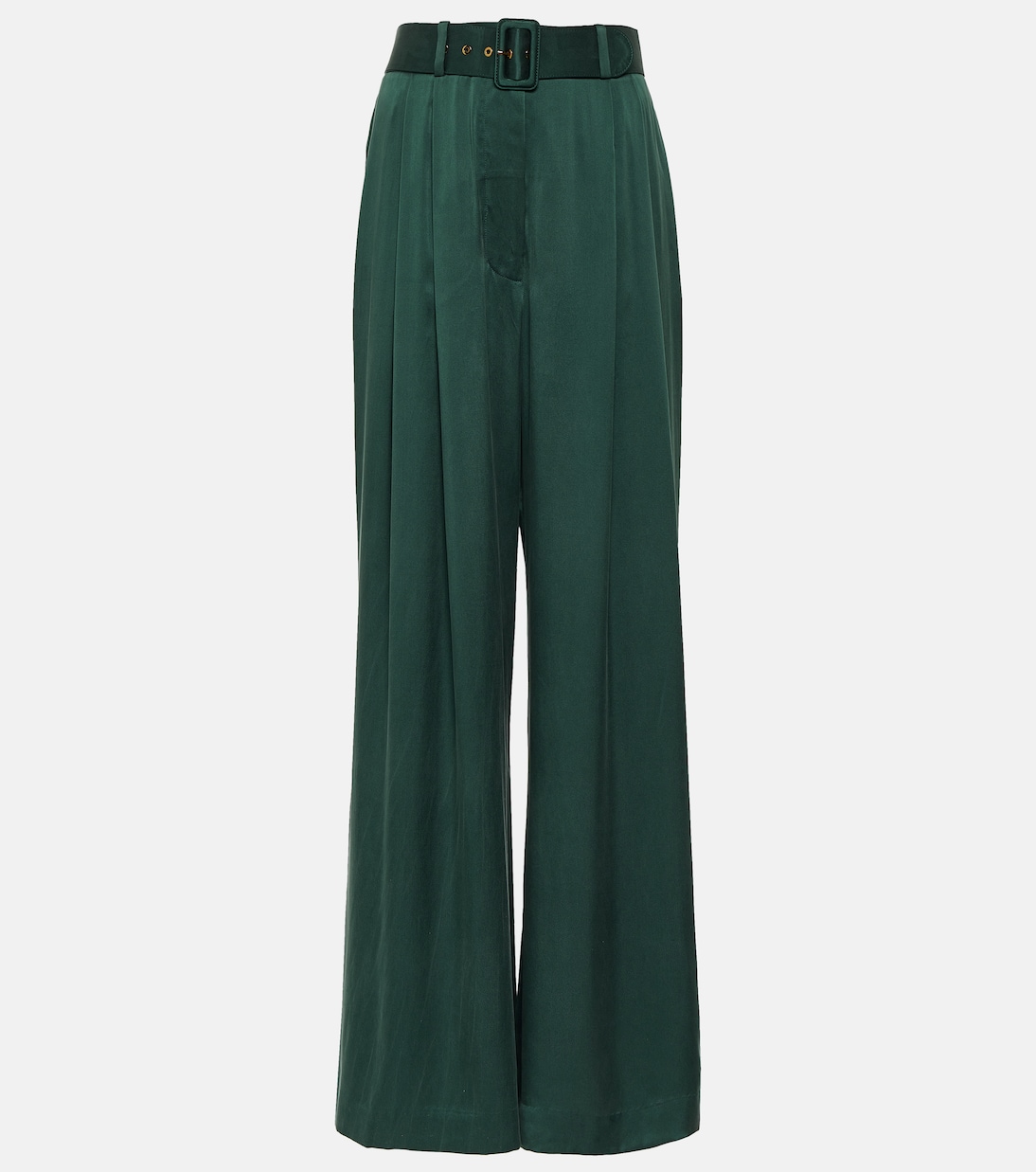 Weite Hose Tuck aus Seidensatin | Zimmermann