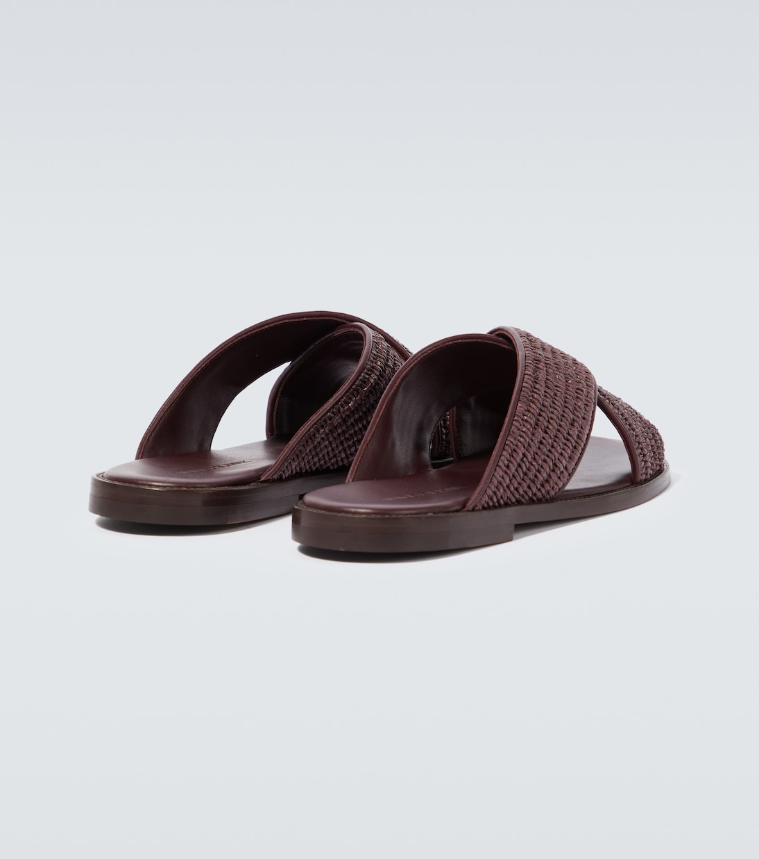 Sandalen Otawi aus Raffiabast mit Leder | Manolo Blahnik
