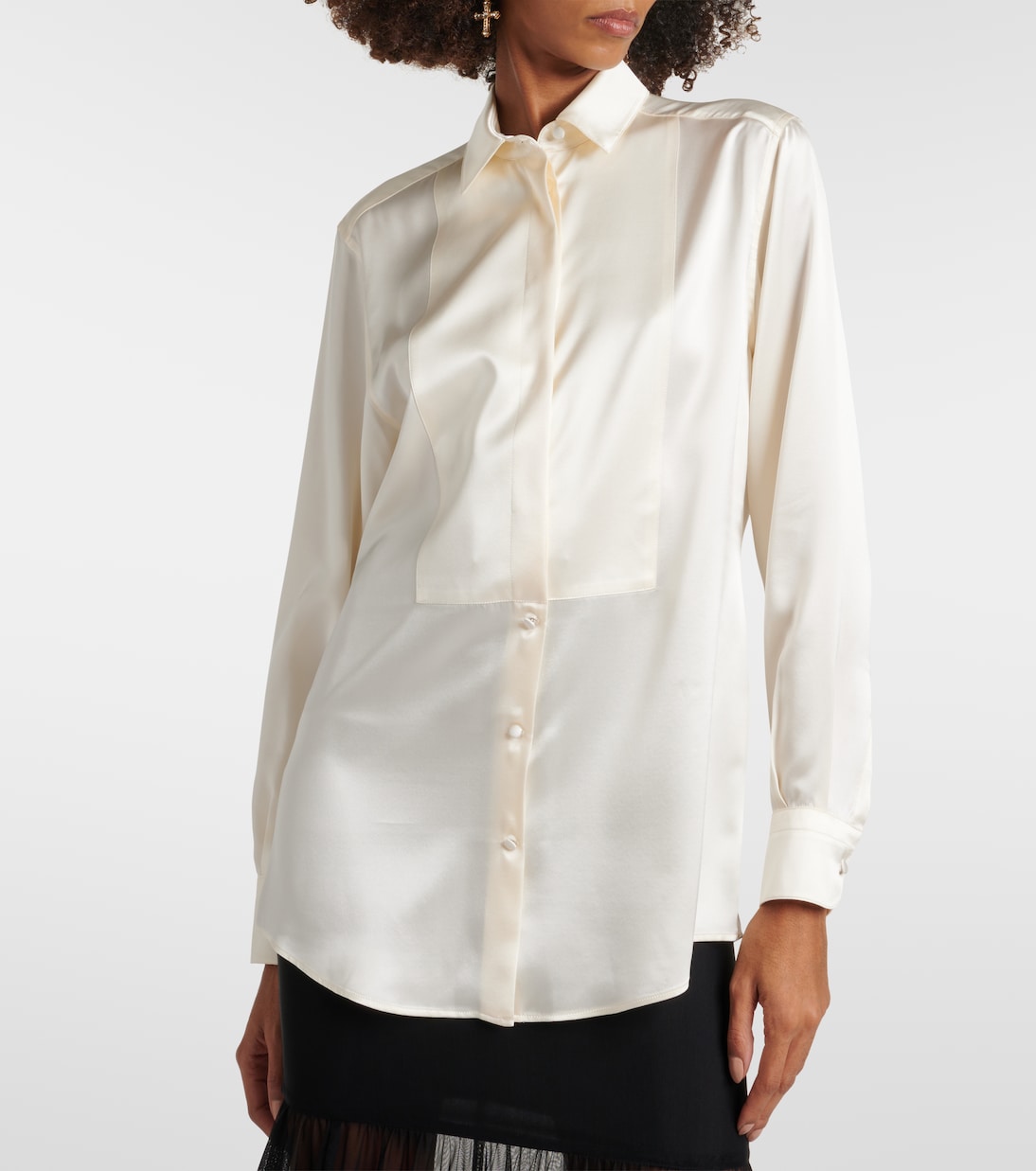 Paneled silk shirt | Dolce&Gabbana
