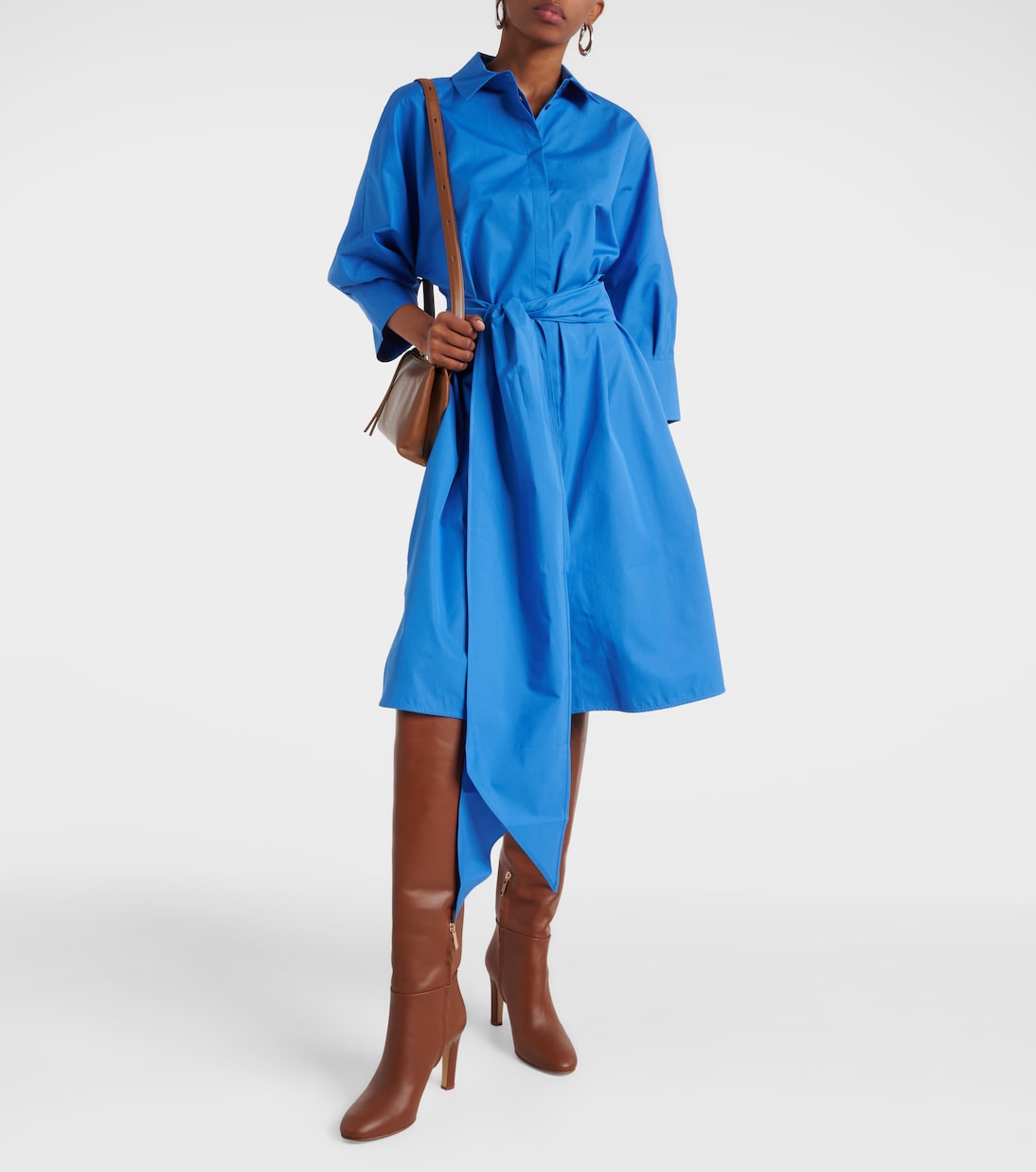 Vestido camisero de popelín de algodón | 'S Max Mara