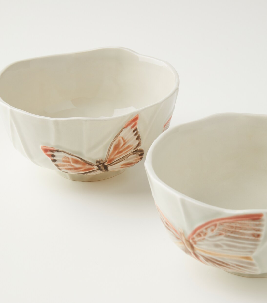 Cloudy Butterflies set of 2 bowls by Claudia Schiffer | Bordallo Pinheiro