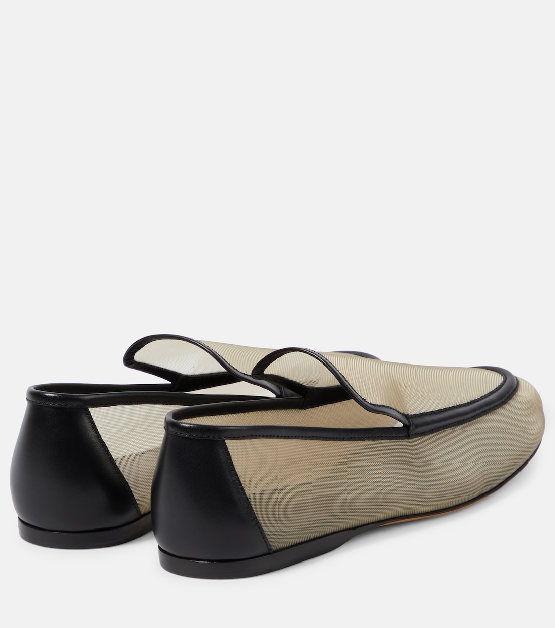Alessia leather-trimmed mesh loafers | Khaite