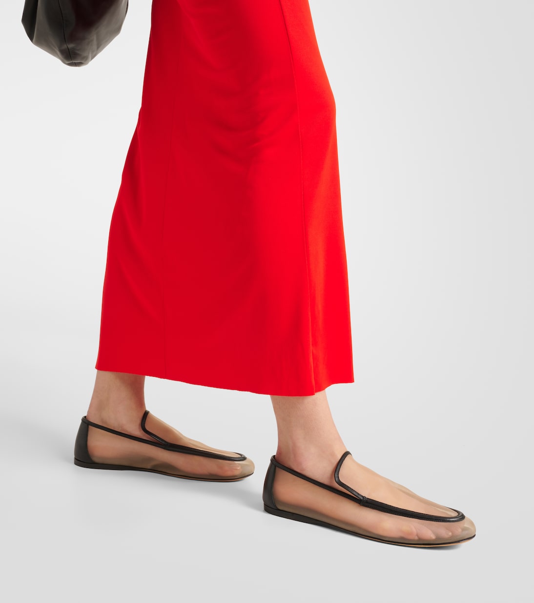 Alessia leather-trimmed mesh loafers | Khaite