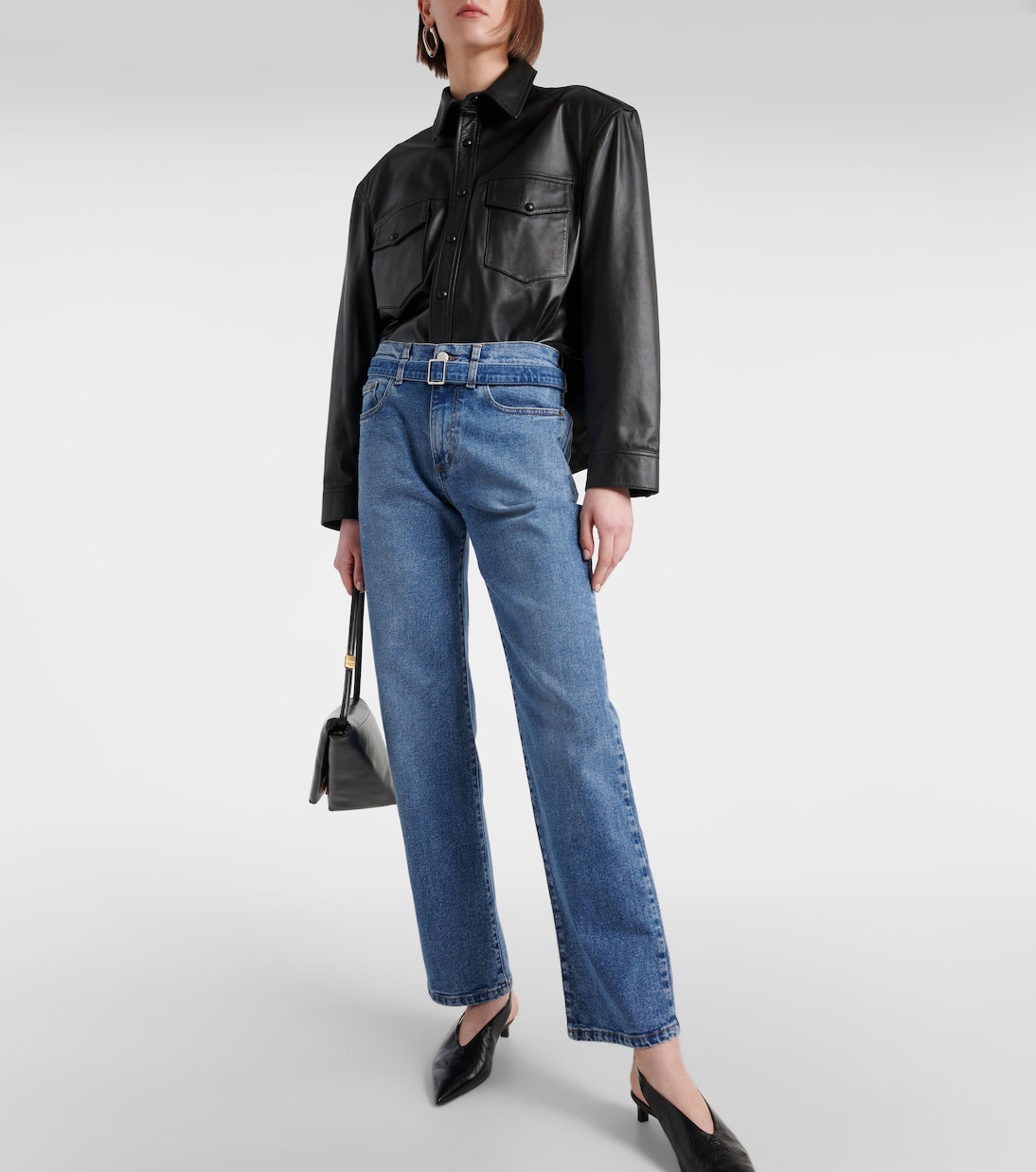 Jeans rectos Ellsworth de tiro medio | Proenza Schouler