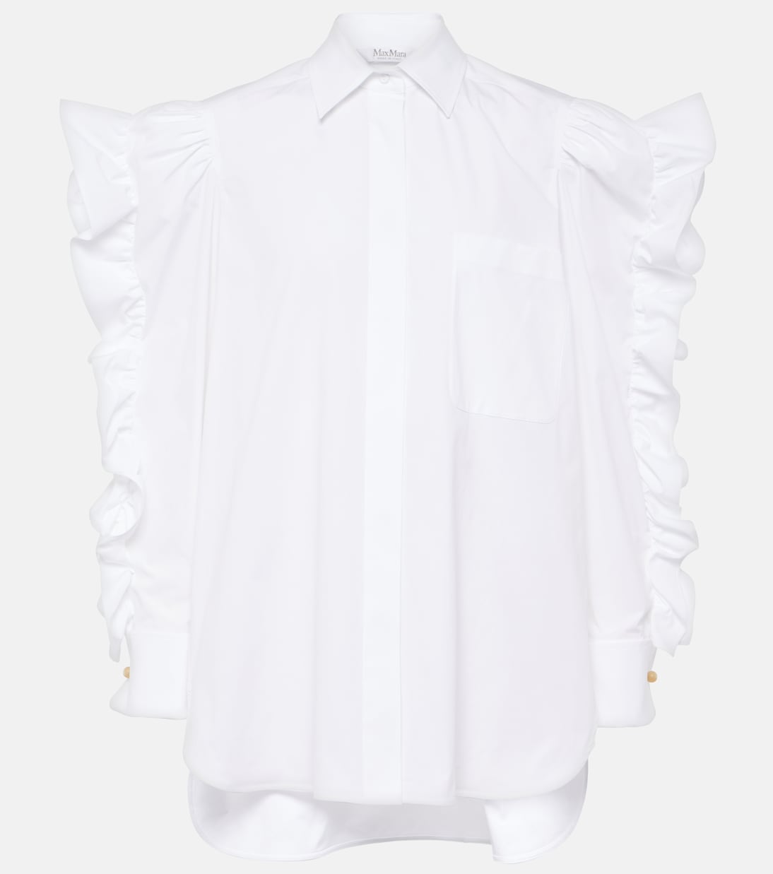 Camisa Pleiadi de popelín de algodón | Max Mara