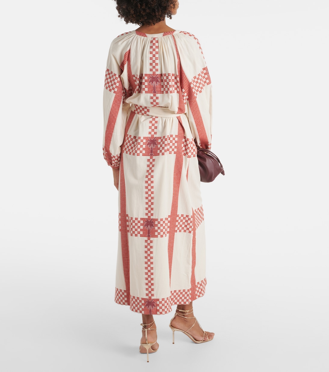 Printed cotton midi dress | Johanna Ortiz