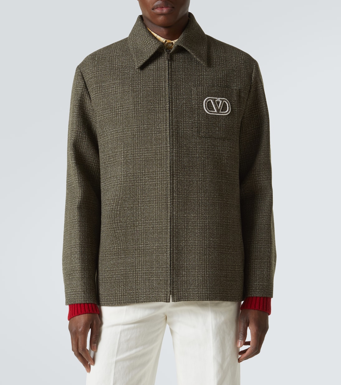 Giacca VLogo Signature in lana e cotone | Valentino