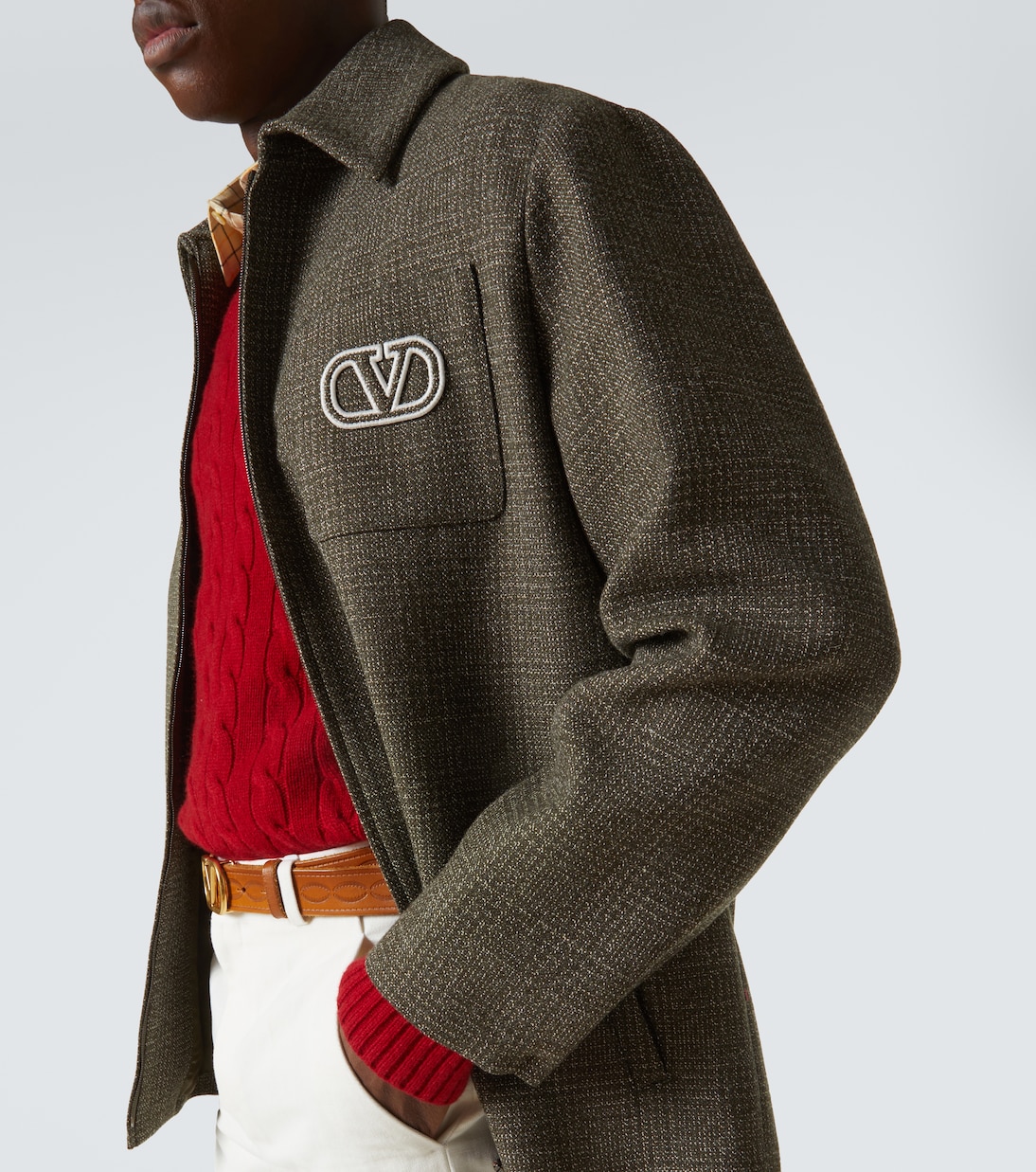 Giacca VLogo Signature in lana e cotone | Valentino