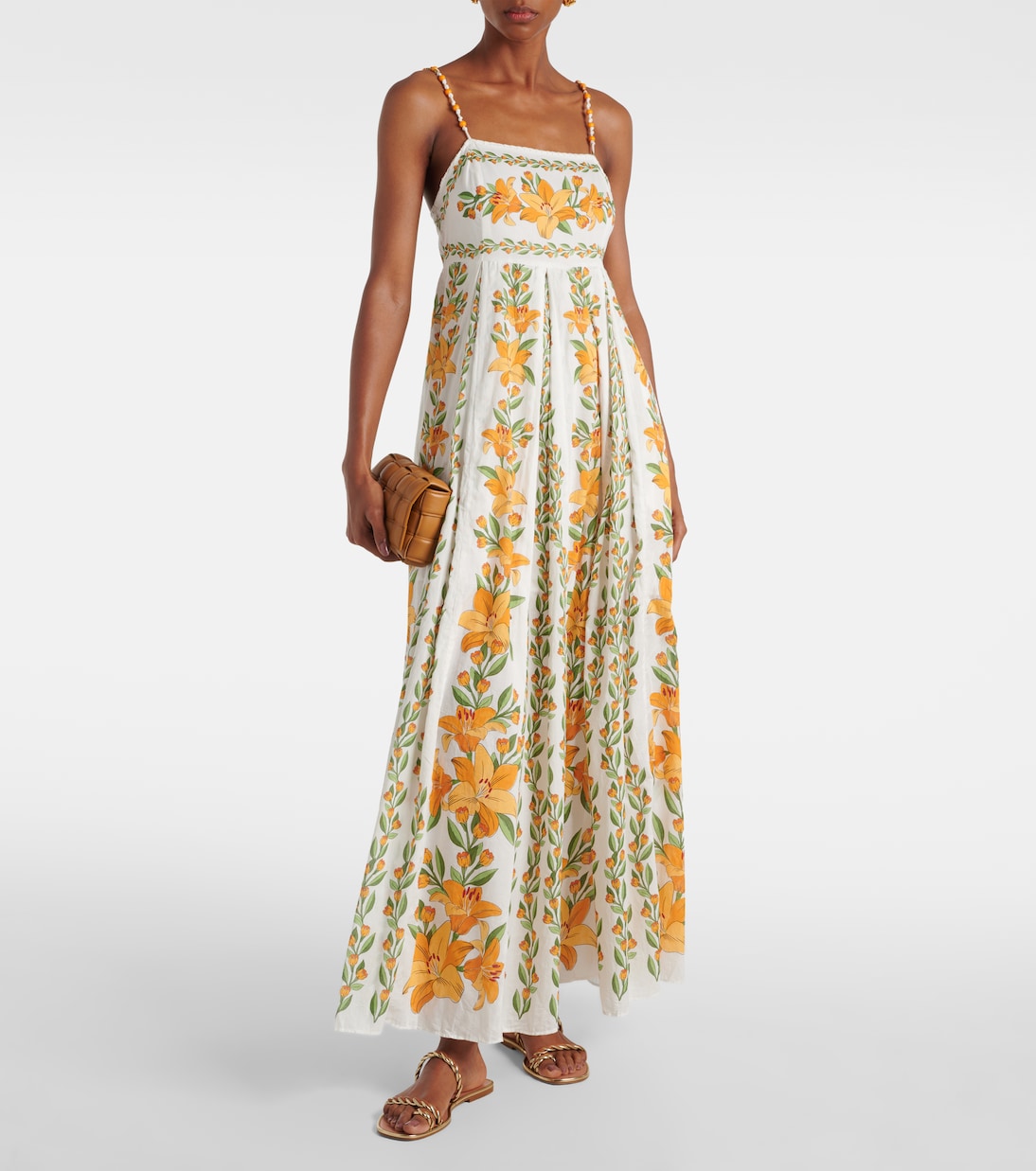 Vestido largo Tropical Lightness de algodón | Farm Rio