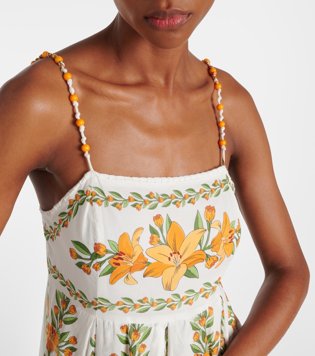 Vestido largo Tropical Lightness de algodón | Farm Rio