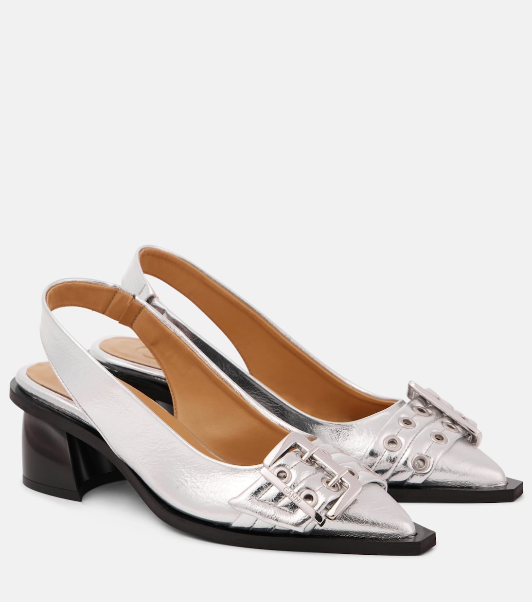 Escarpins en cuir synthétique | Ganni