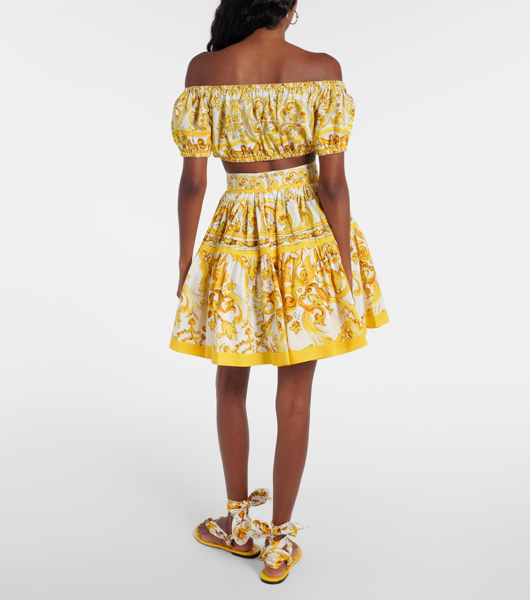 Minigonna Majolica in cotone | Dolce&Gabbana