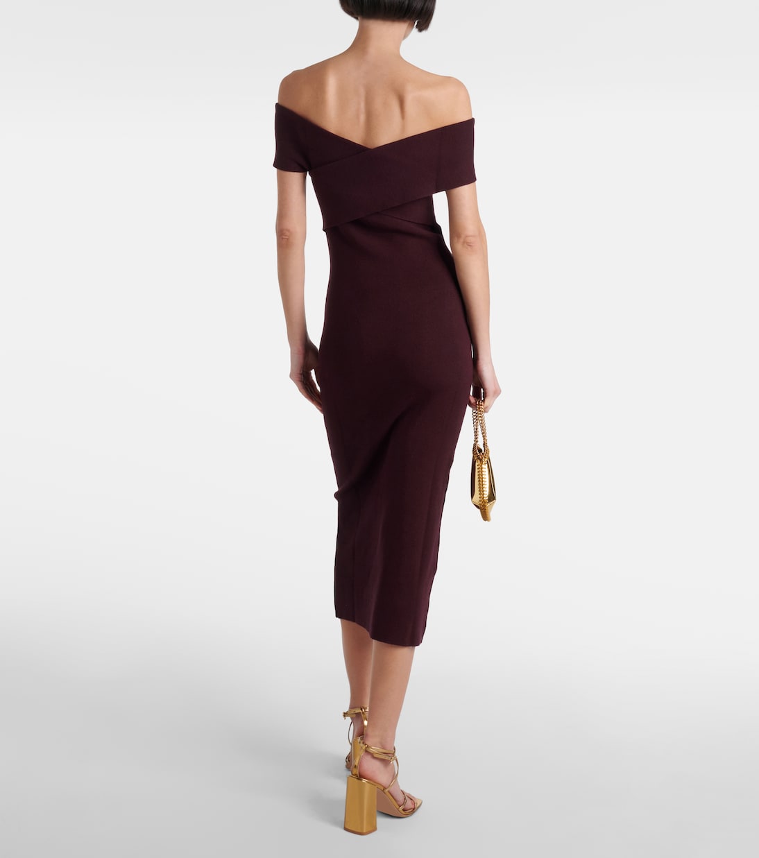 Abito midi Marceau con scollo bardot | Altuzarra
