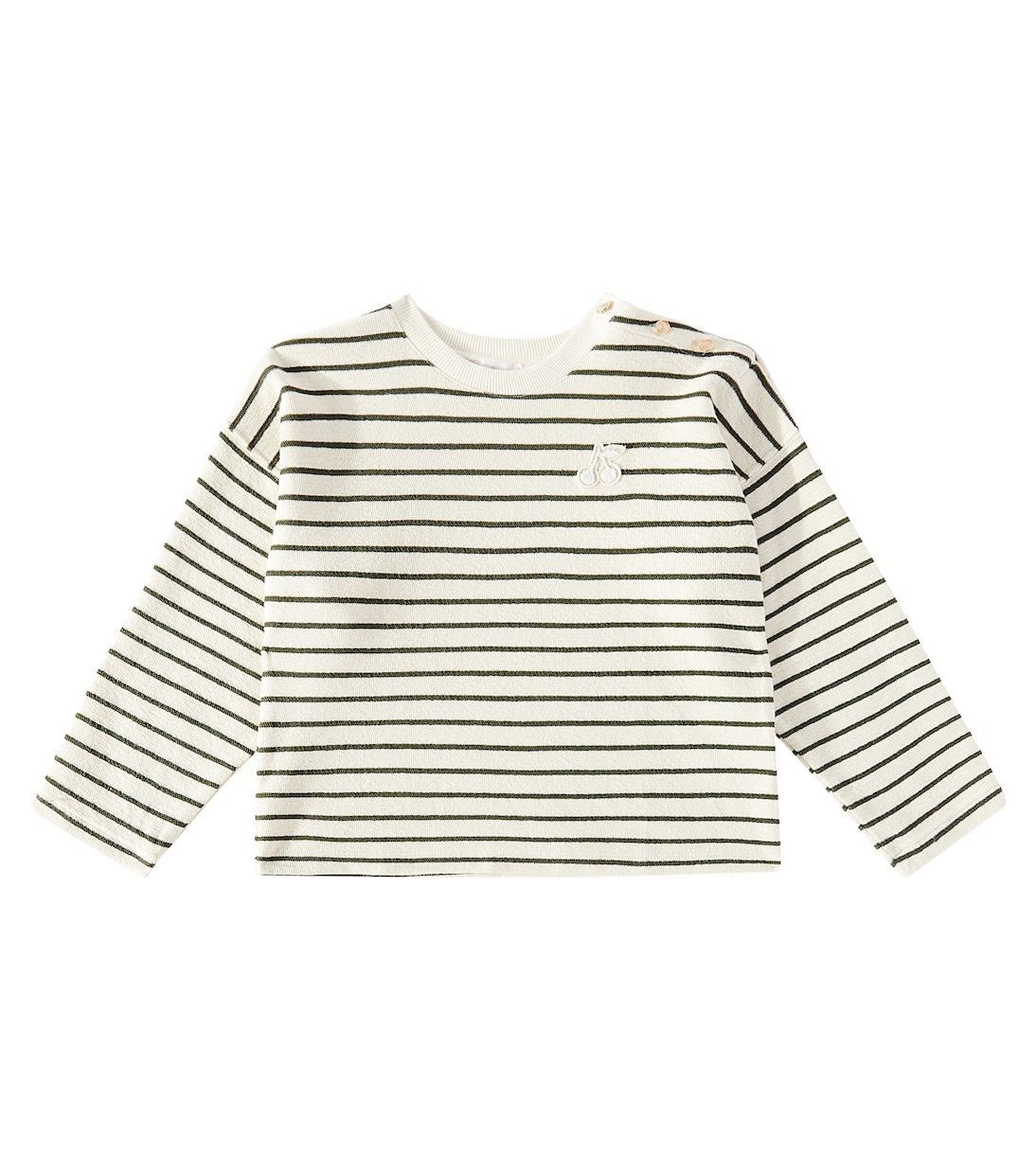 Felpa Gaya in misto cotone a righe | Bonpoint