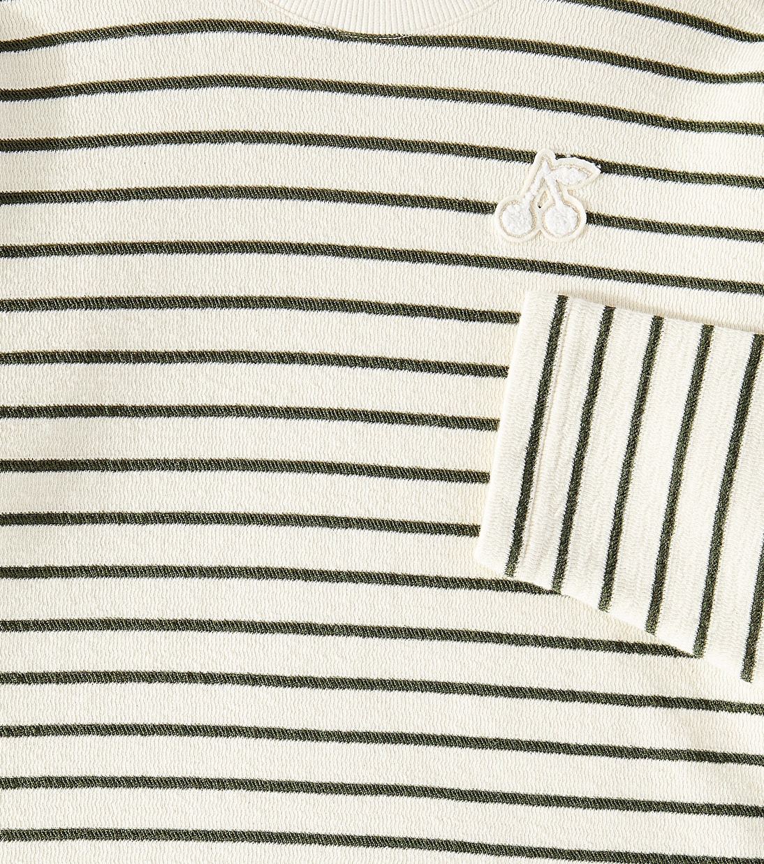 Felpa Gaya in misto cotone a righe | Bonpoint