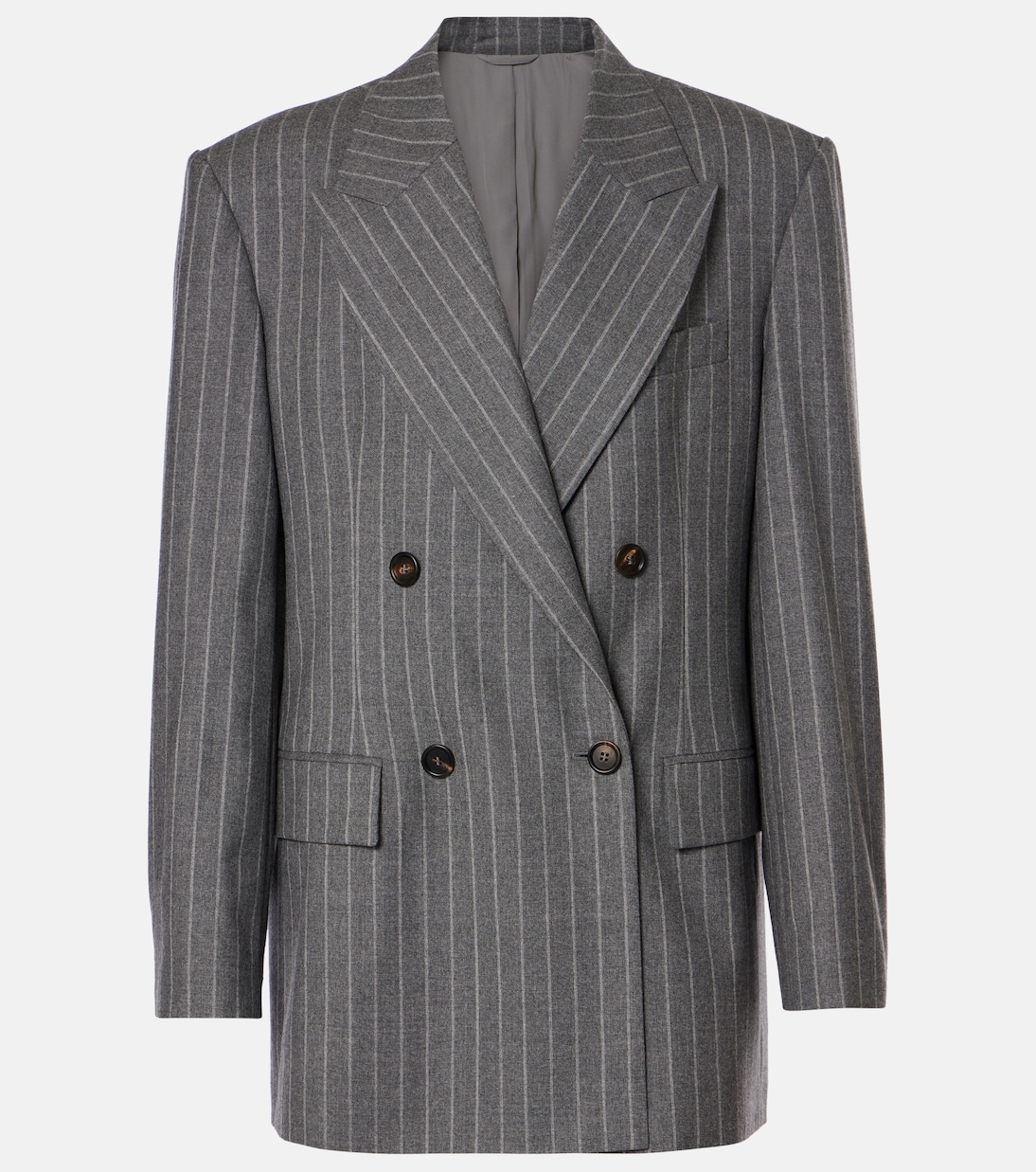 Blazer doppiopetto in lana vergine | Brunello Cucinelli