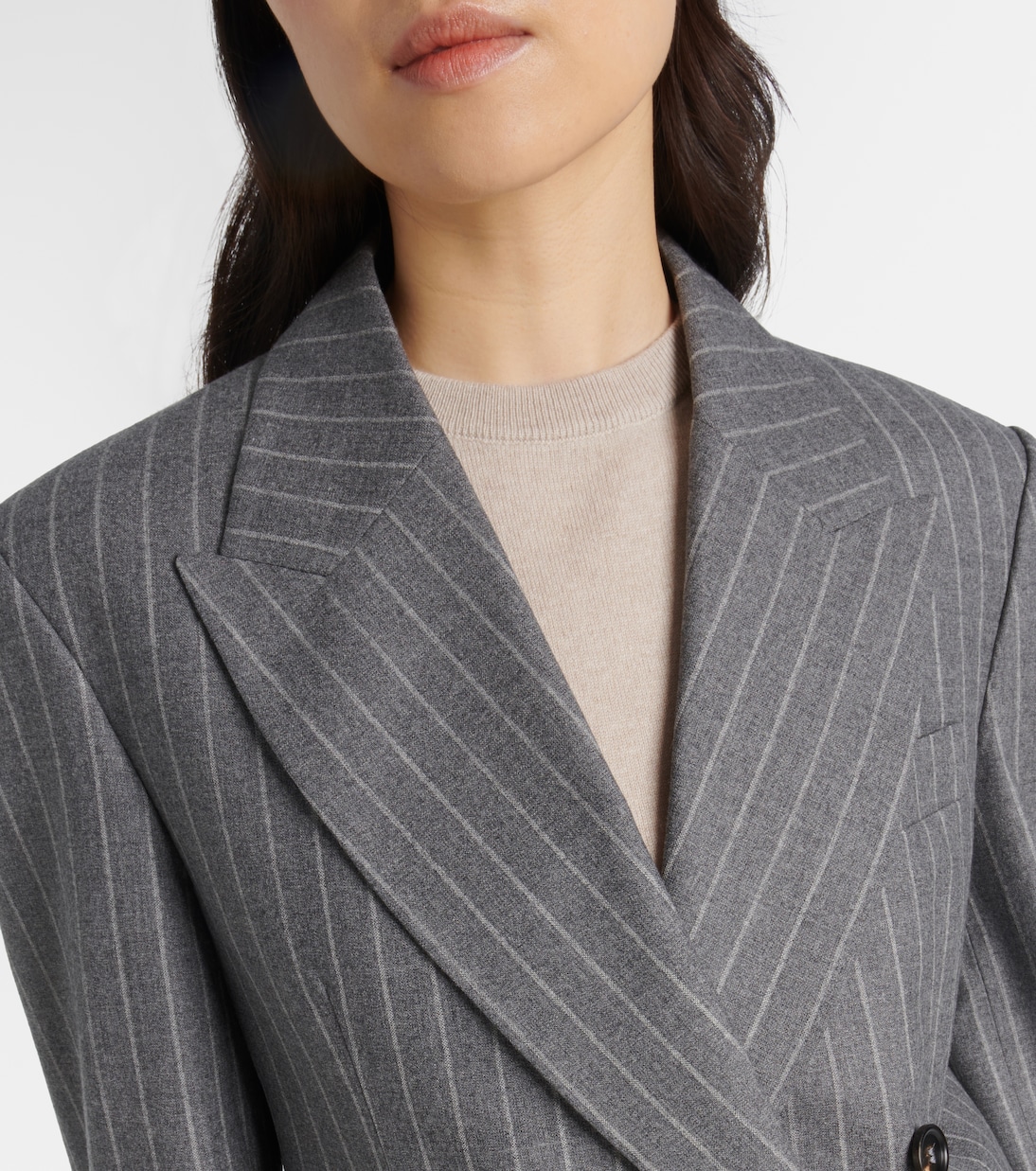 Blazer doppiopetto in lana vergine | Brunello Cucinelli