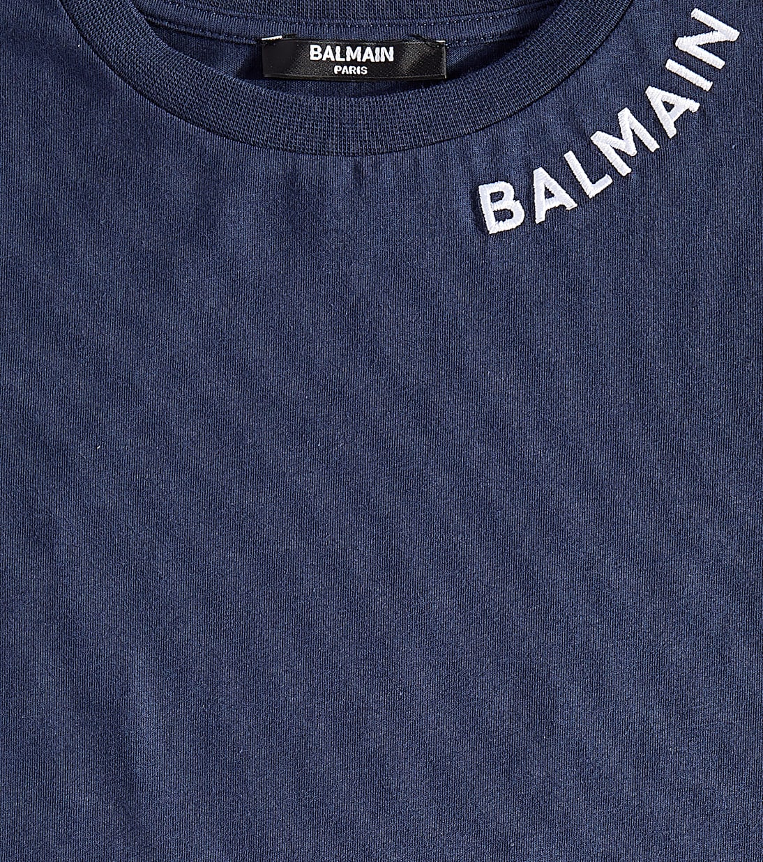 T-shirt in jersey di cotone con logo | Balmain Kids