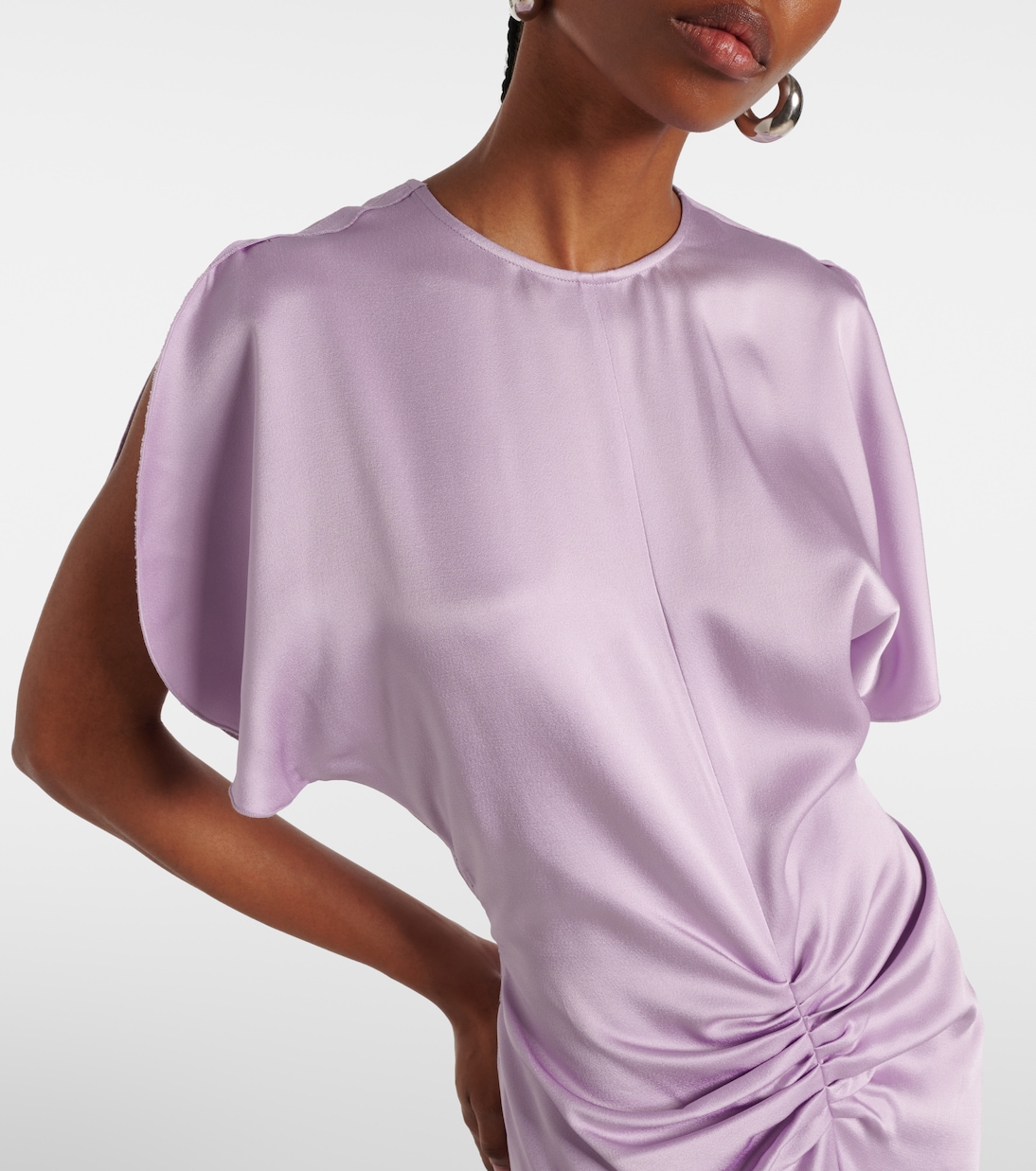 Robe midi en satin | Victoria Beckham
