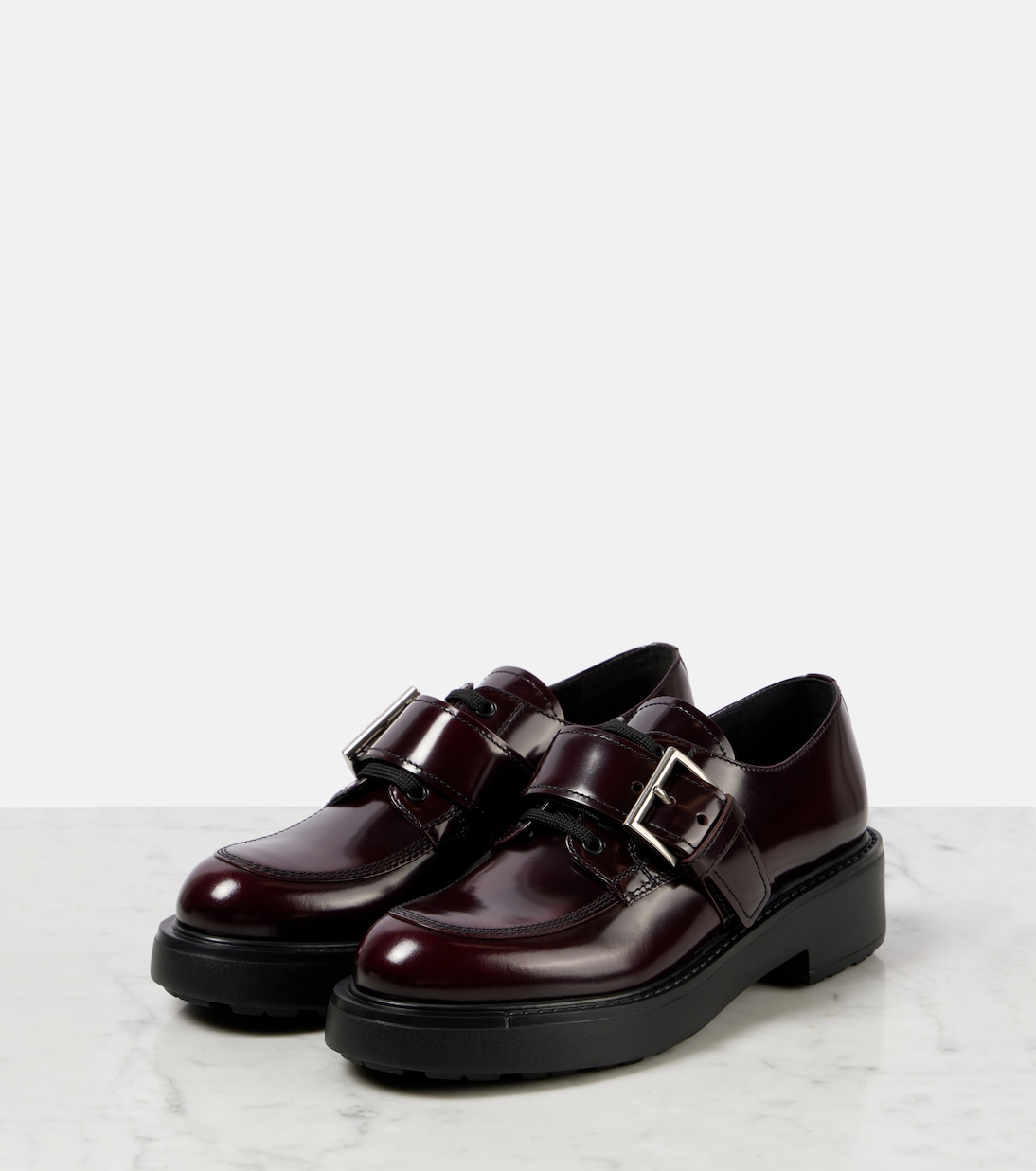 Schnürschuhe Diapason aus Leder | Prada