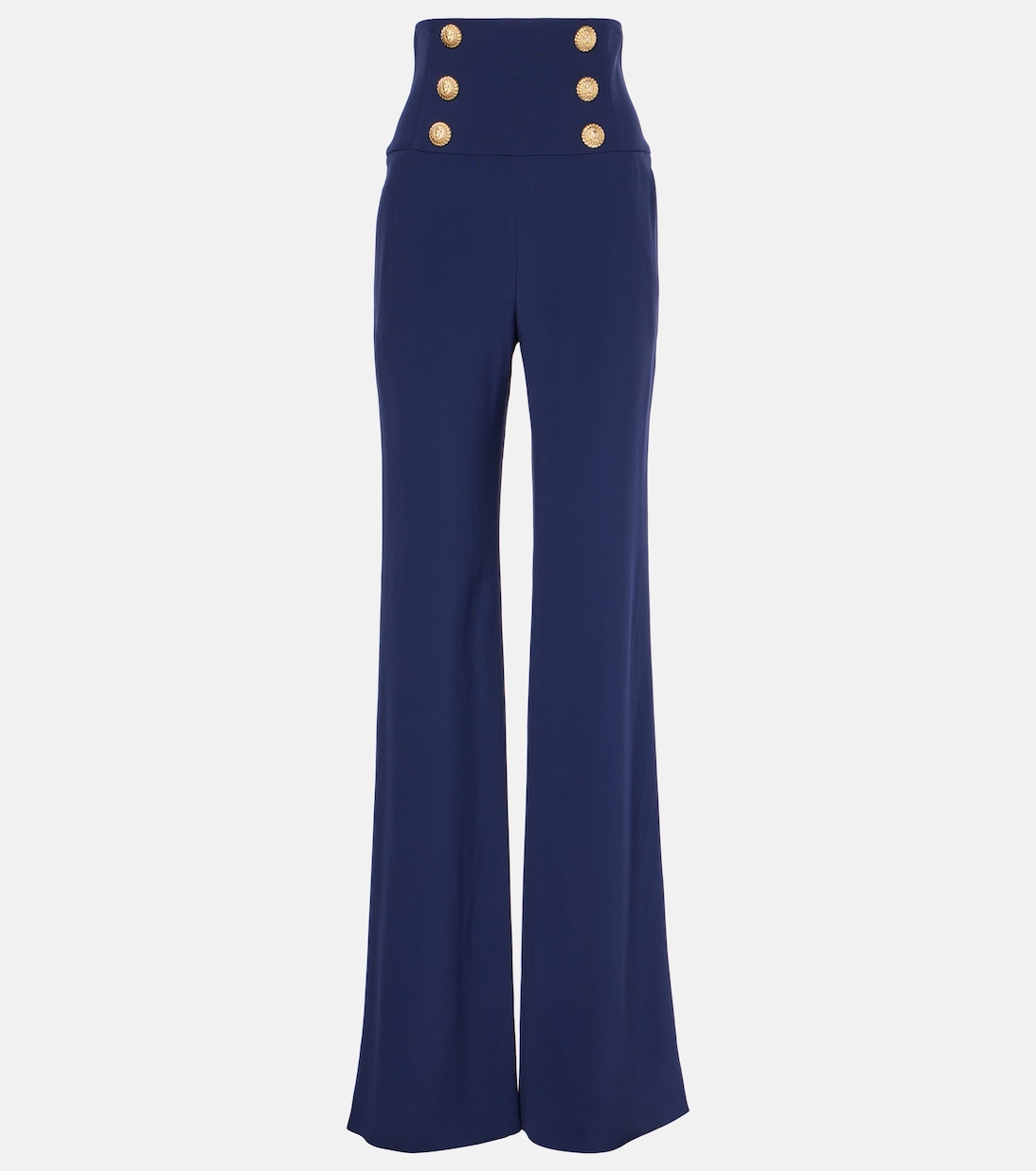Jeans a gamba larga e vita alta | Balmain