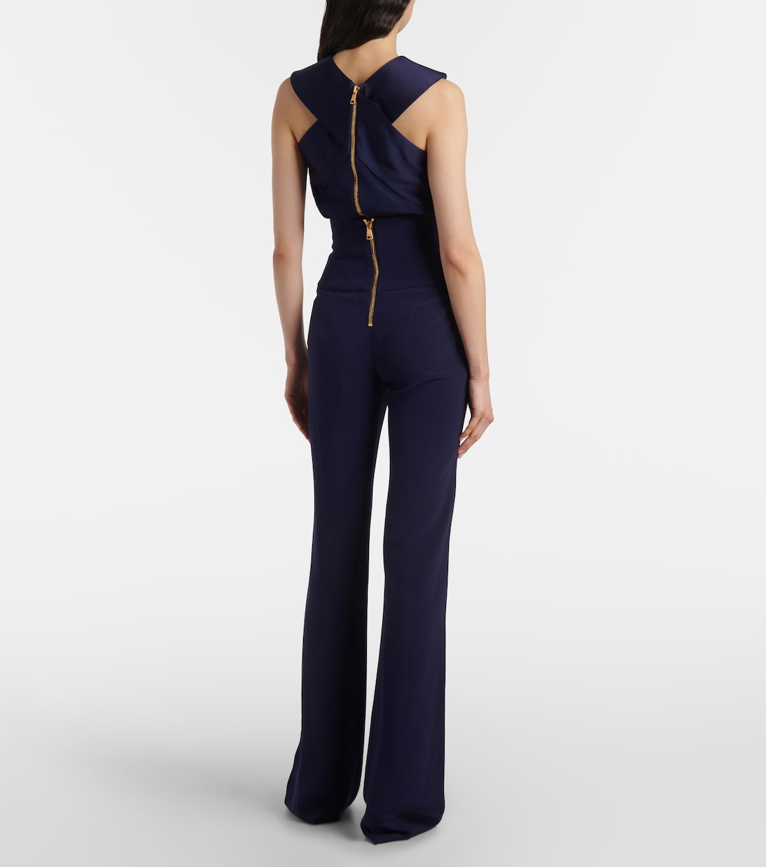 Jeans a gamba larga e vita alta | Balmain