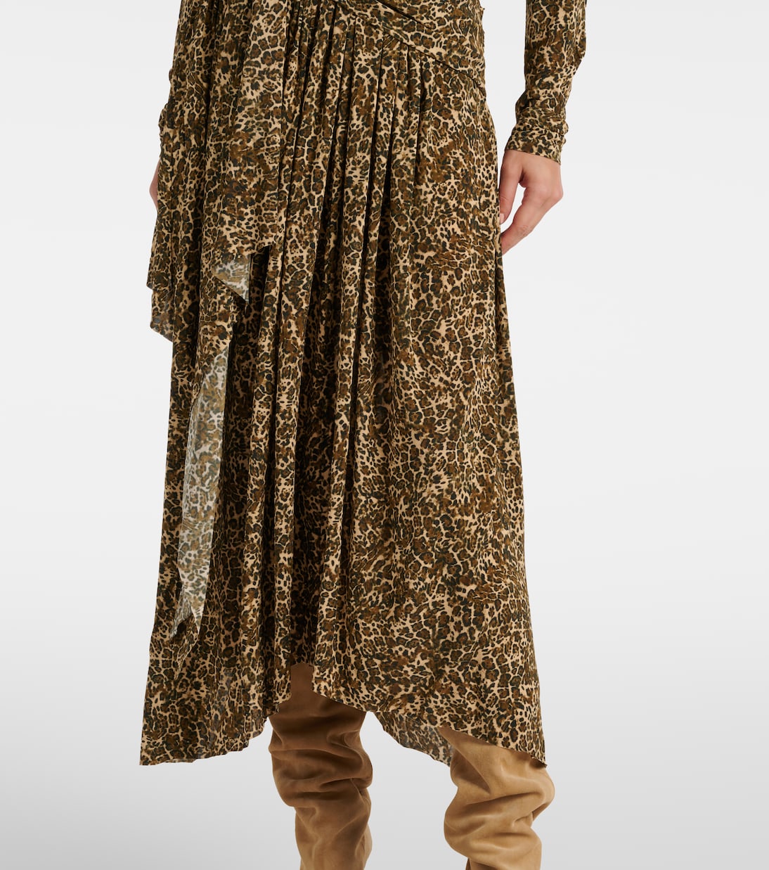Zeidi draped leopard-print maxi dress | Isabel Marant