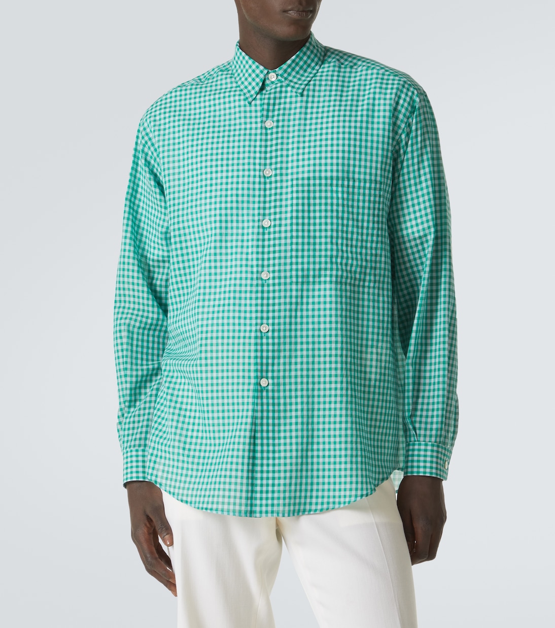 Camicia in cotone a quadretti | Auralee