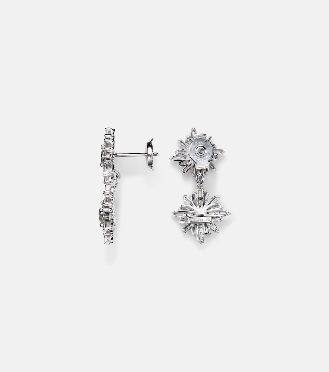 Boucles d'oreilles en or blanc 18 ct et diamants | Suzanne Kalan