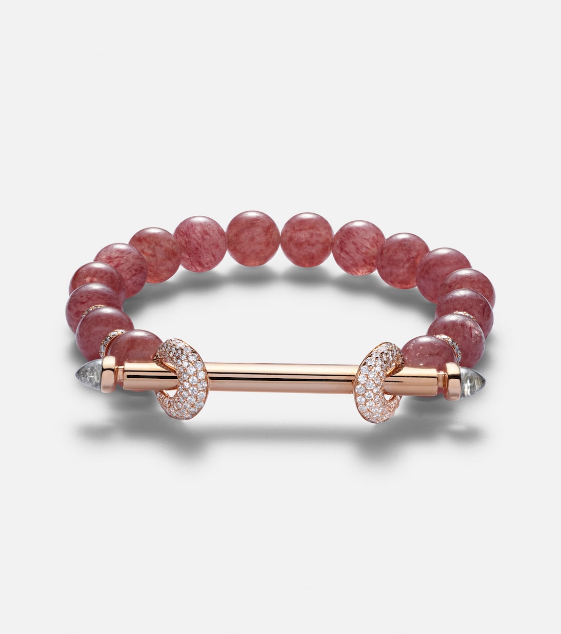 Bracciale in oro rosa 18kt ANANYA Chakra con gemme preziose, stile giovane e moderno