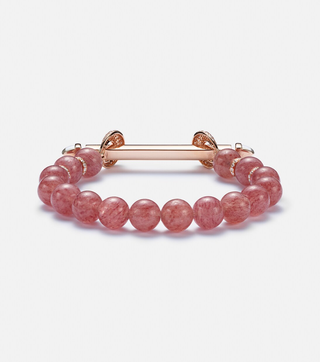 Bracciale in oro rosa 18kt ANANYA Chakra con gemme preziose, stile giovane e moderno