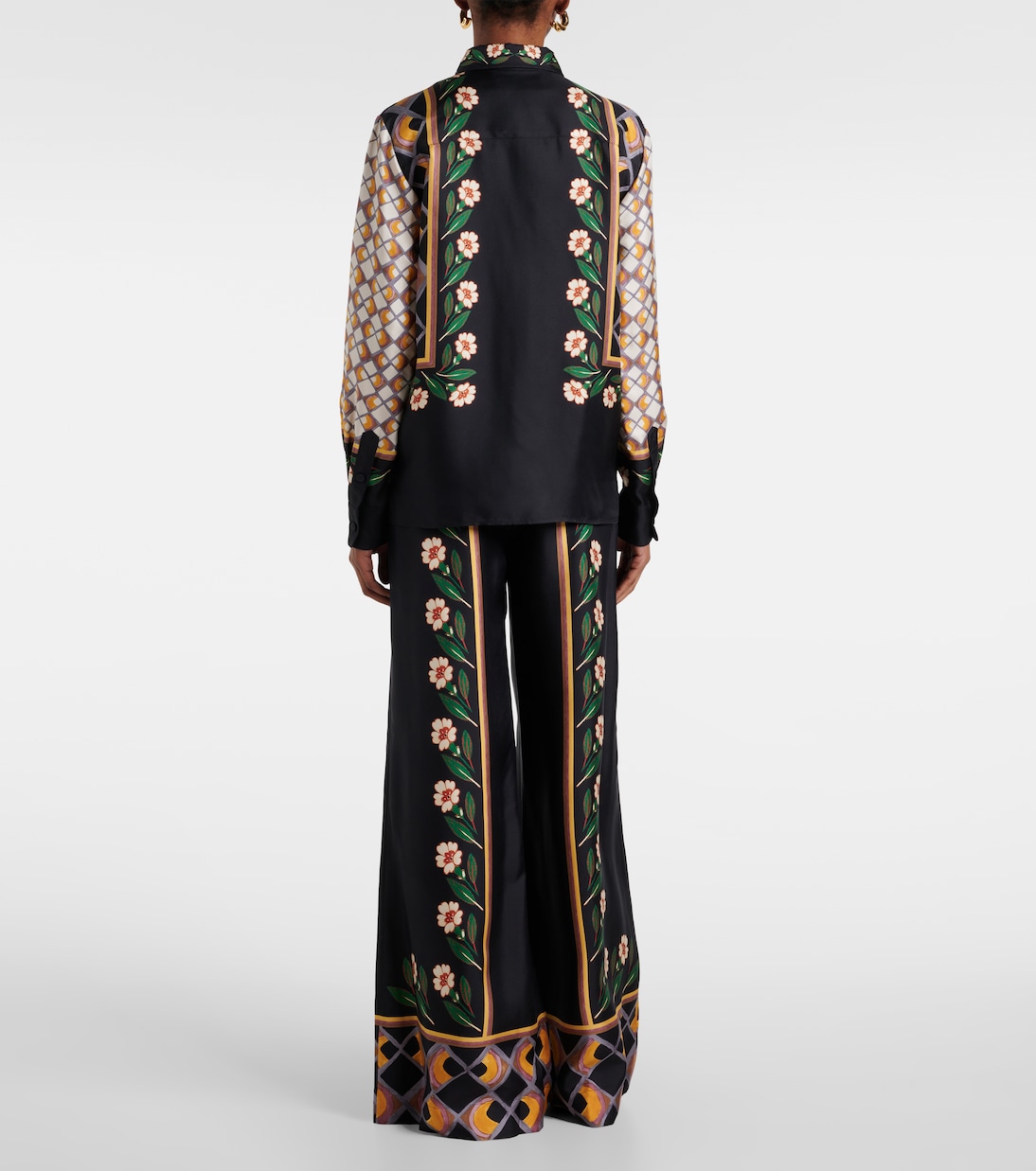 Boy printed silk twill shirt | La DoubleJ
