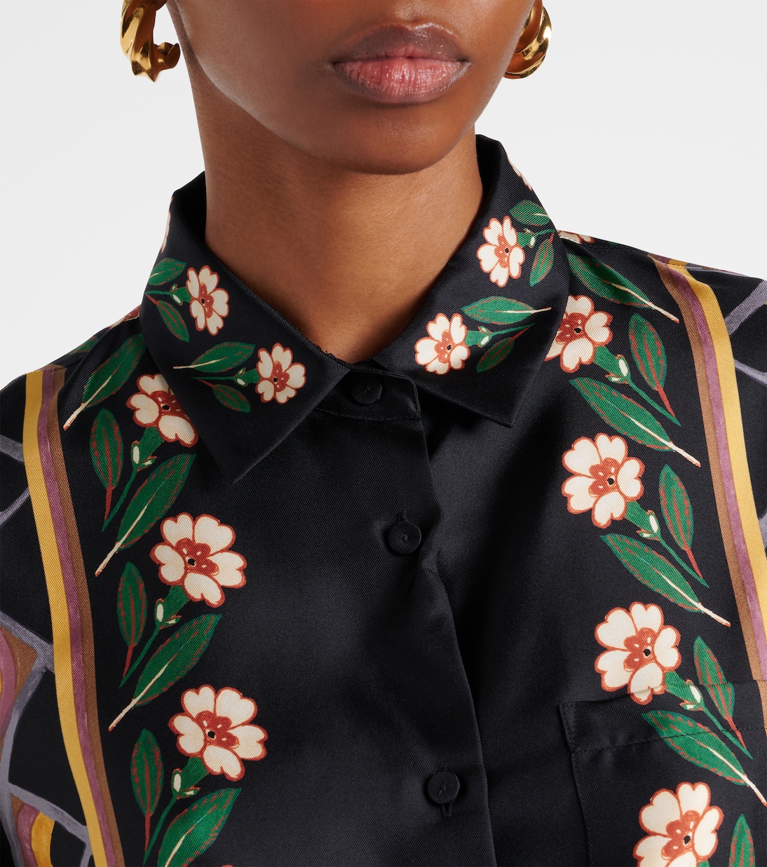 Boy printed silk twill shirt | La DoubleJ