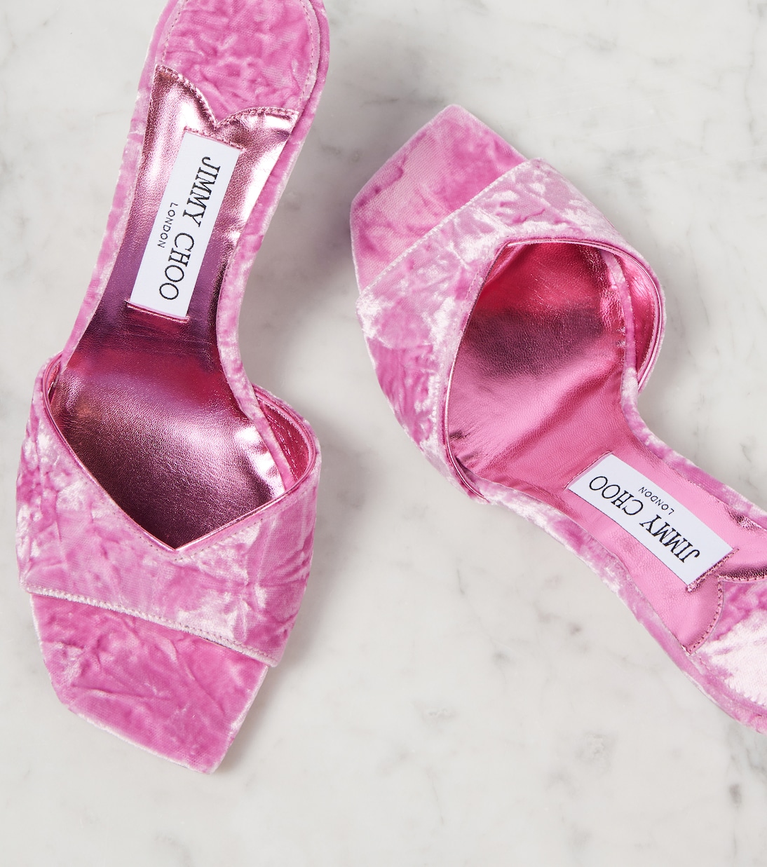 Mules Skye 70 in velluto | Jimmy Choo