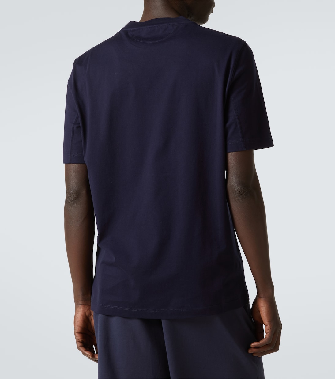 Camiseta en jersey de algodón estampado | Brunello Cucinelli