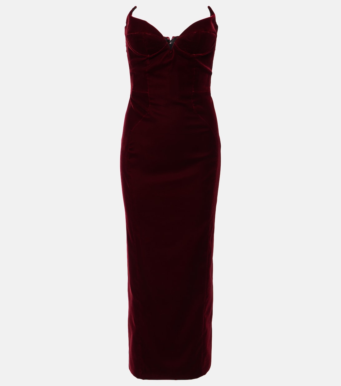 Abito midi Signature in velluto | Mugler