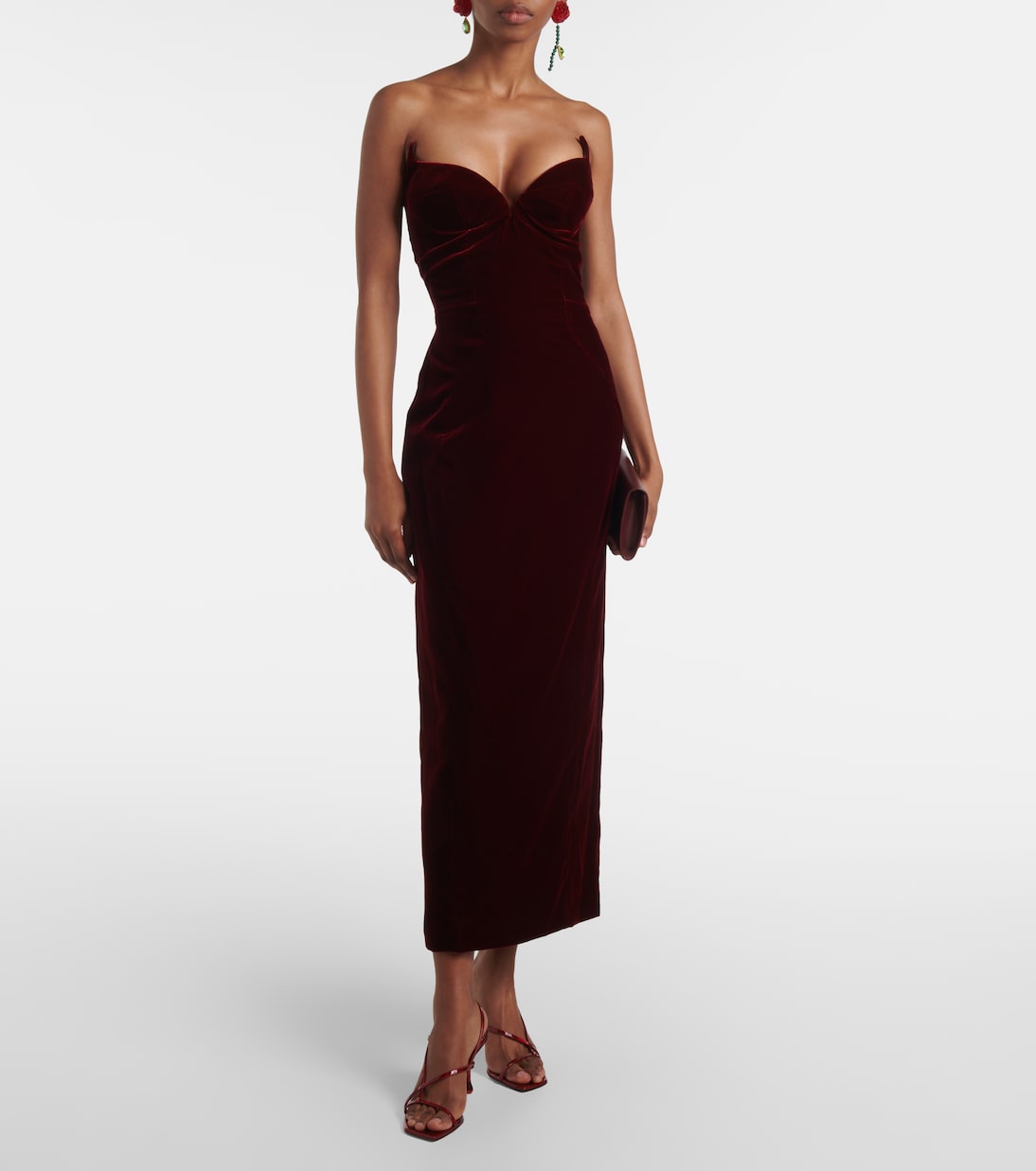 Abito midi Signature in velluto | Mugler