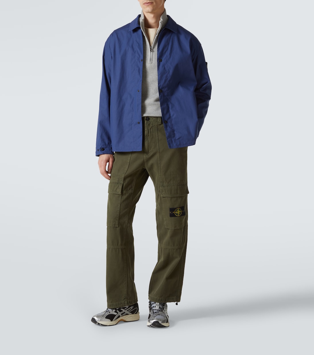 Hemdjacke Compass aus Baumwoll-Canvas | Stone Island