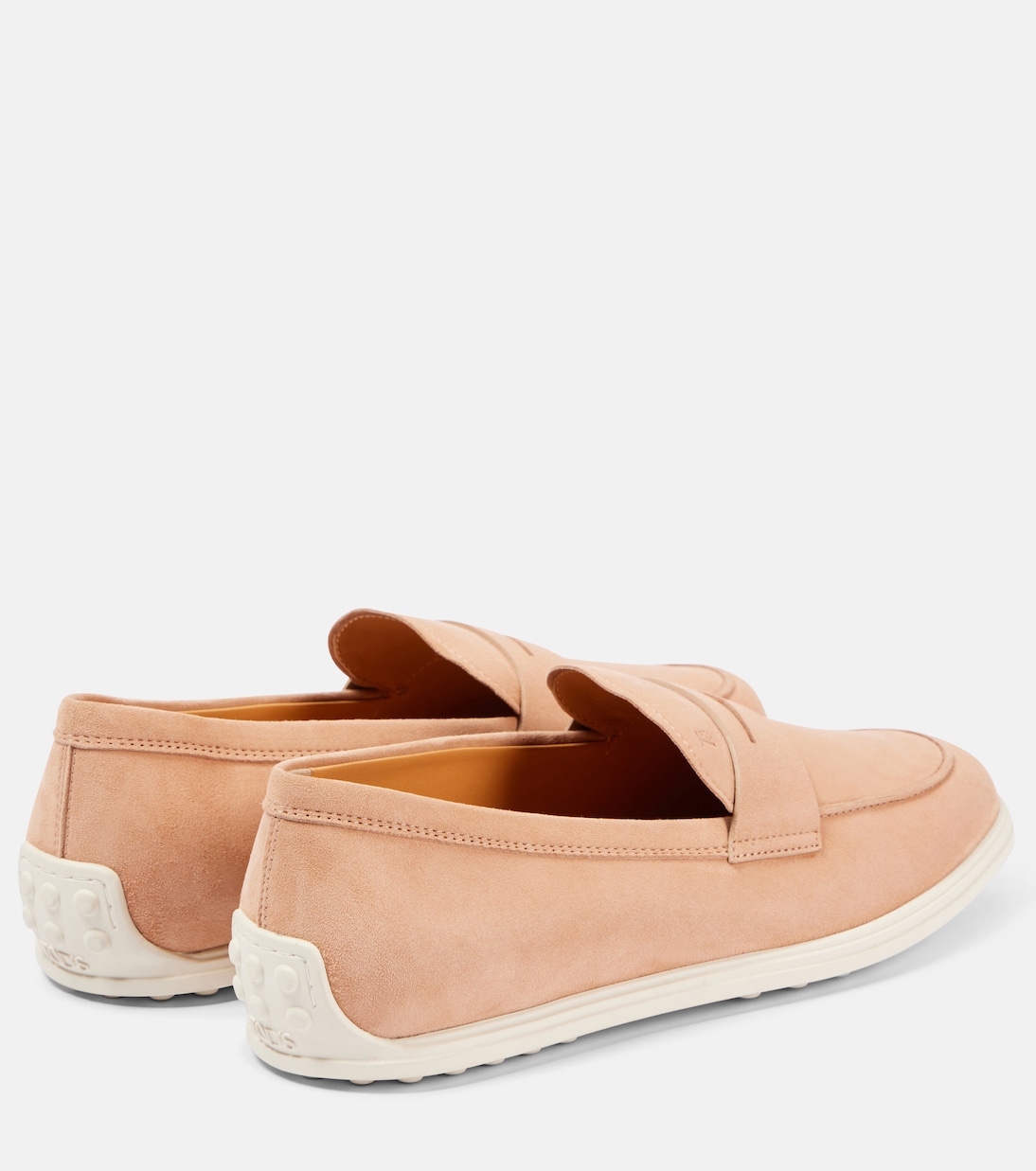 Scarpe slip-on in suede con dettagli Gommino di TOD'S per giovani moderni