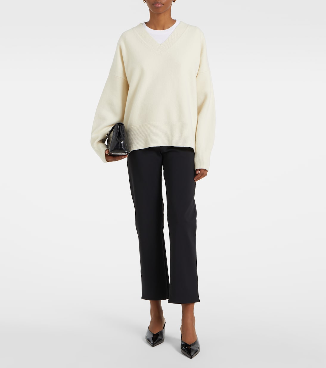 Pantaloni slim in scuba cropped | Róhe