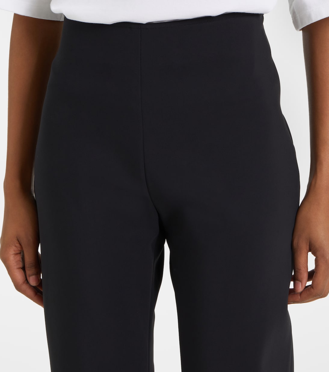 Pantaloni slim in scuba cropped | Róhe