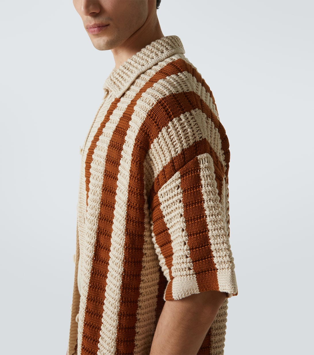 Camicia bowling Thomas in crochet | Orlebar Brown