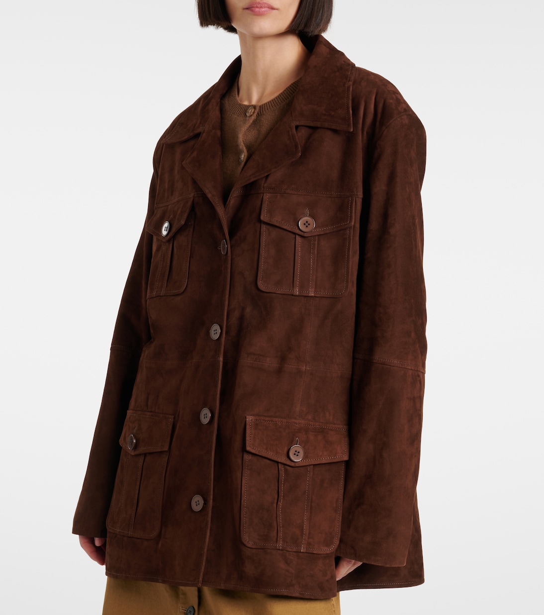 Veste Kargo en daim | Nour Hammour