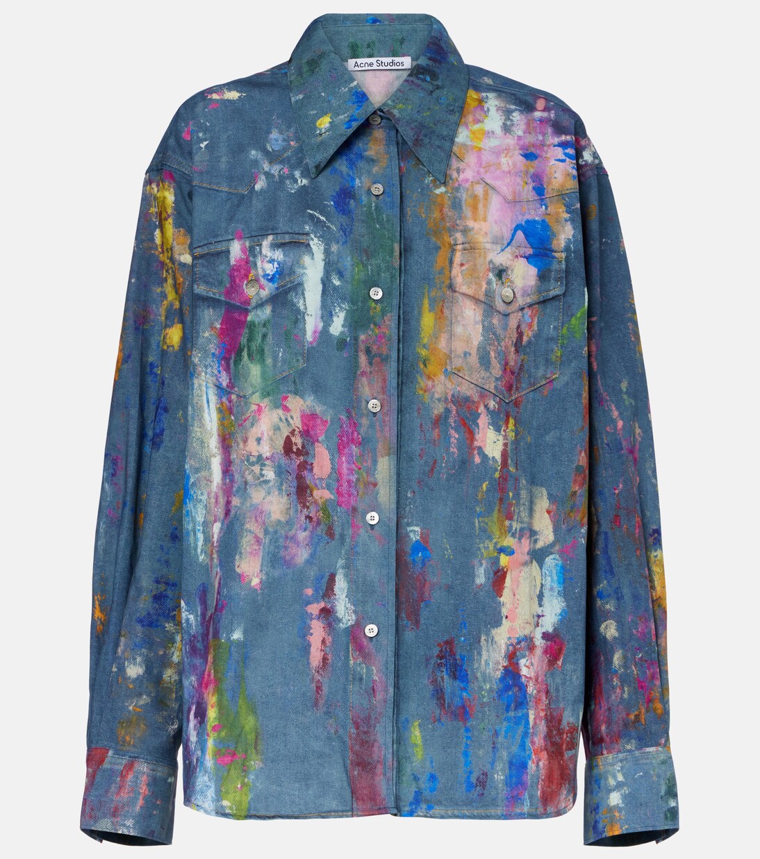 Camicia in cotone con stampa | Acne Studios