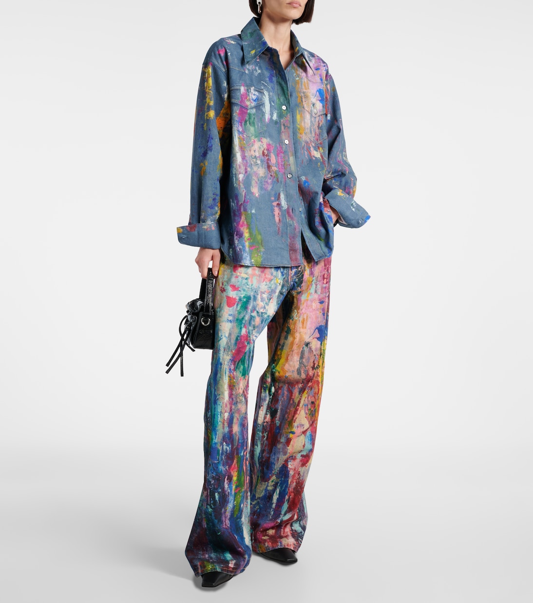 Camicia in cotone con stampa | Acne Studios