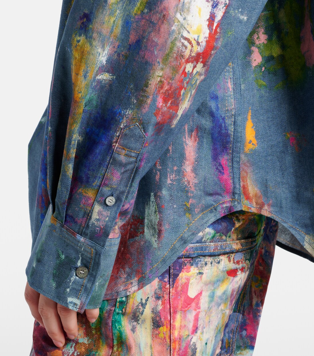 Camicia in cotone con stampa | Acne Studios